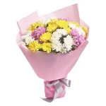 Букет из 7 кустовый игольчатых хризантем